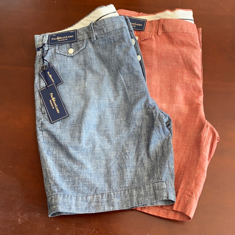 Two pair of Men’s Polo Ralph Lauren shorts